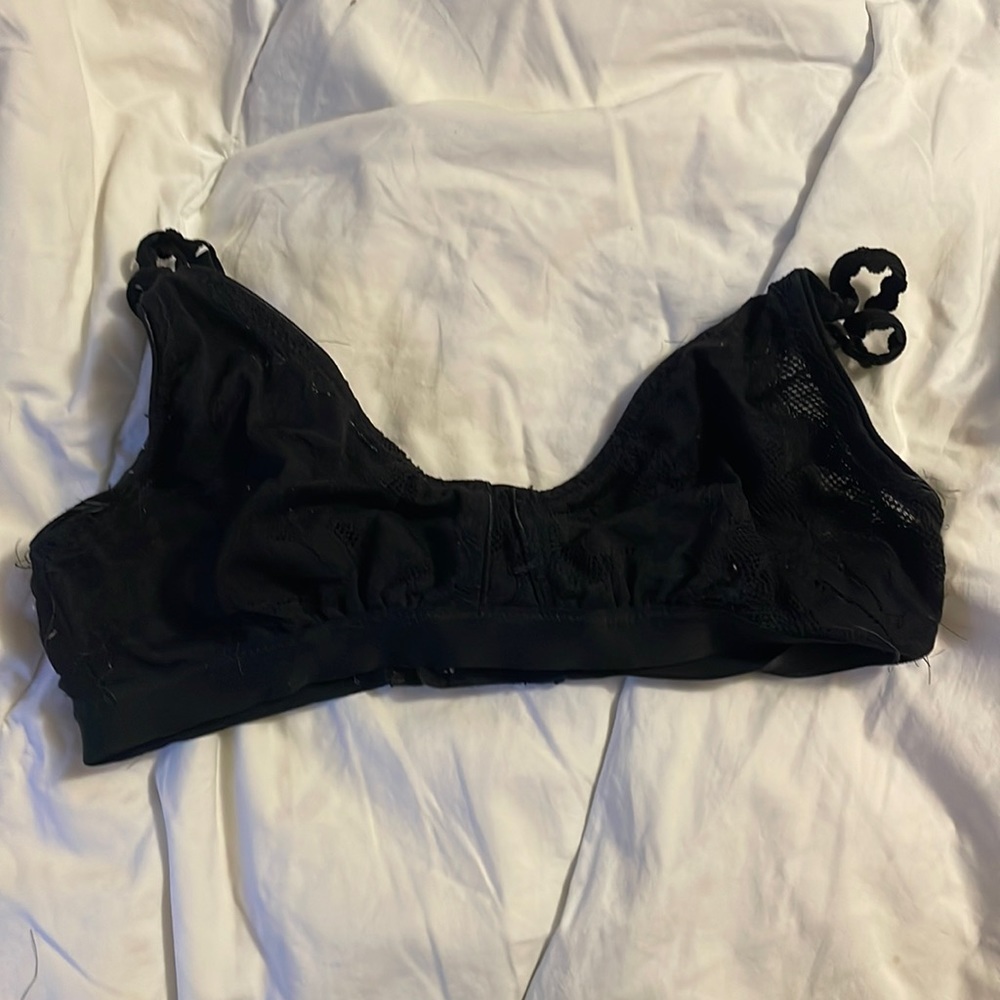 lacey black aerie bralette